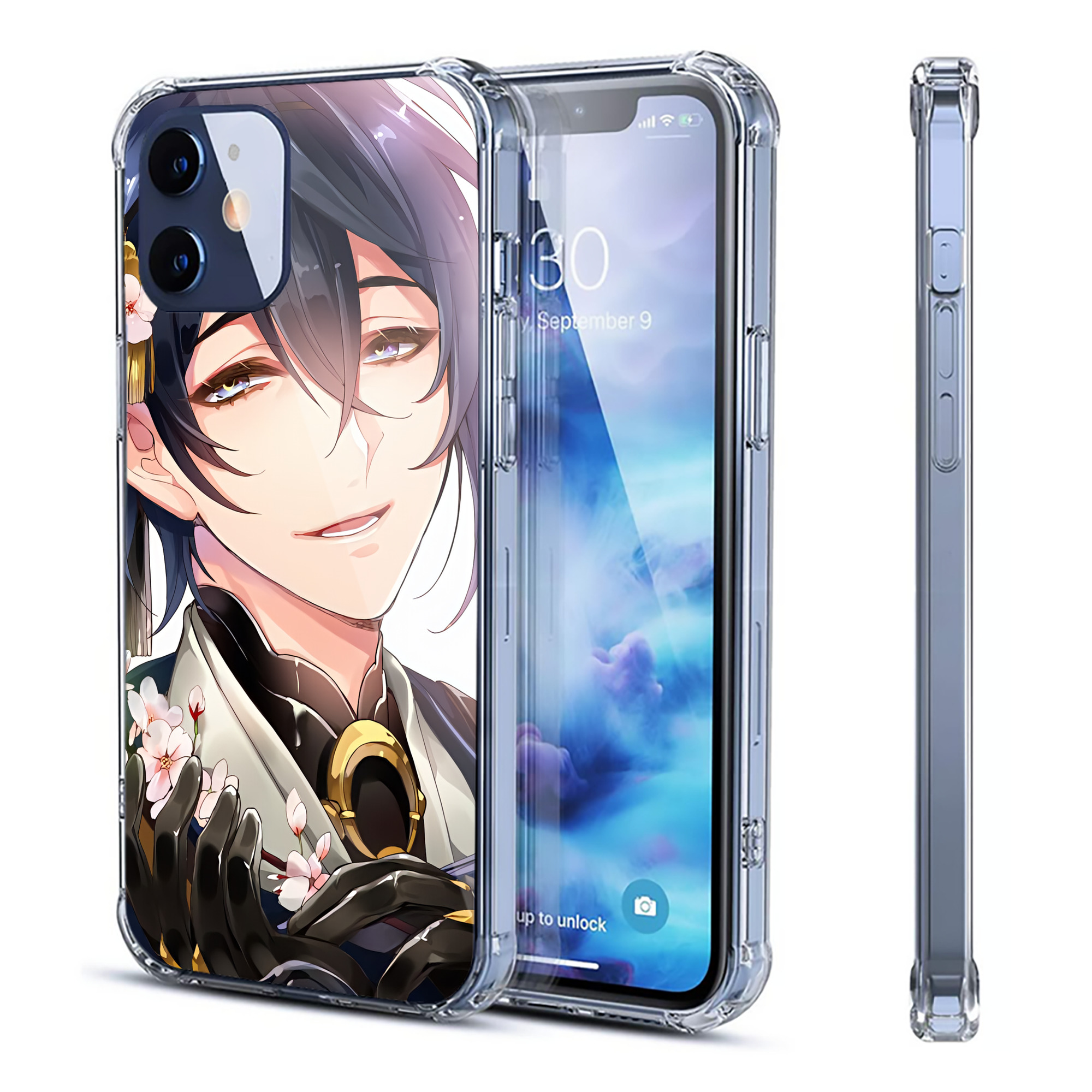 （画像用） 刀剣乱舞 Touken Ranbu 【iPhone 12シリーズ対応】透明スマホケース（クリアソフトケース）
